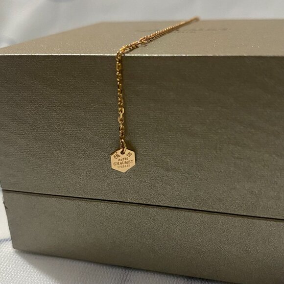 Chaumet Hexagonal Diamond-Set 18K Gold Necklace - Picture 6 of 9